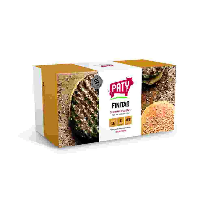 Hamburguesas Paty De Carne Finitas 1,1 Kg