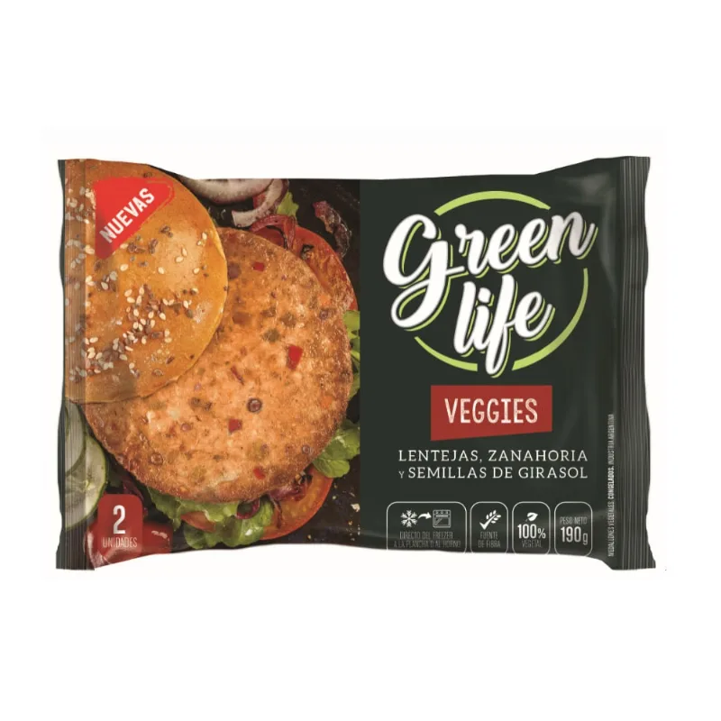 Medallon Lente Y Zana Green Life X 190g Medallon Lentejas Y Zanahoria Green Life X 190g