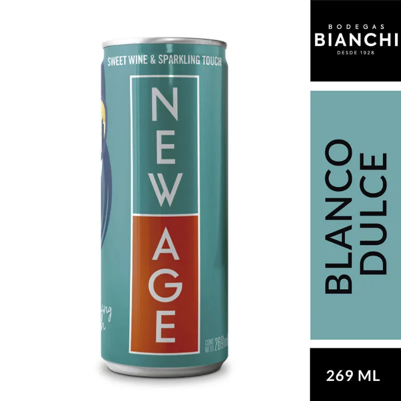 Frizzante blanco New Age lata 269 cc.