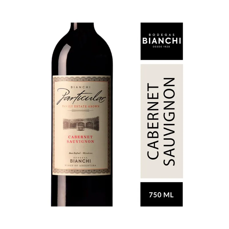 Vino tinto Bianchi particular cabernet sauvignon 750 cc.