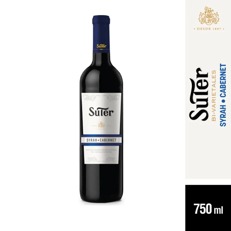 Vino Tinto Suter Syrah Cabernet 750 Cc
