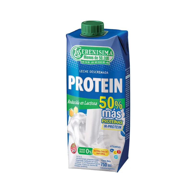 Leche Descremada La Serenisima Protein 750ml