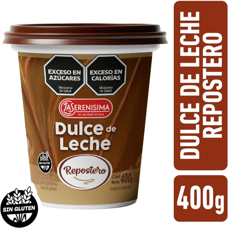 Dulce de leche repostero La Serenísima 400 g.