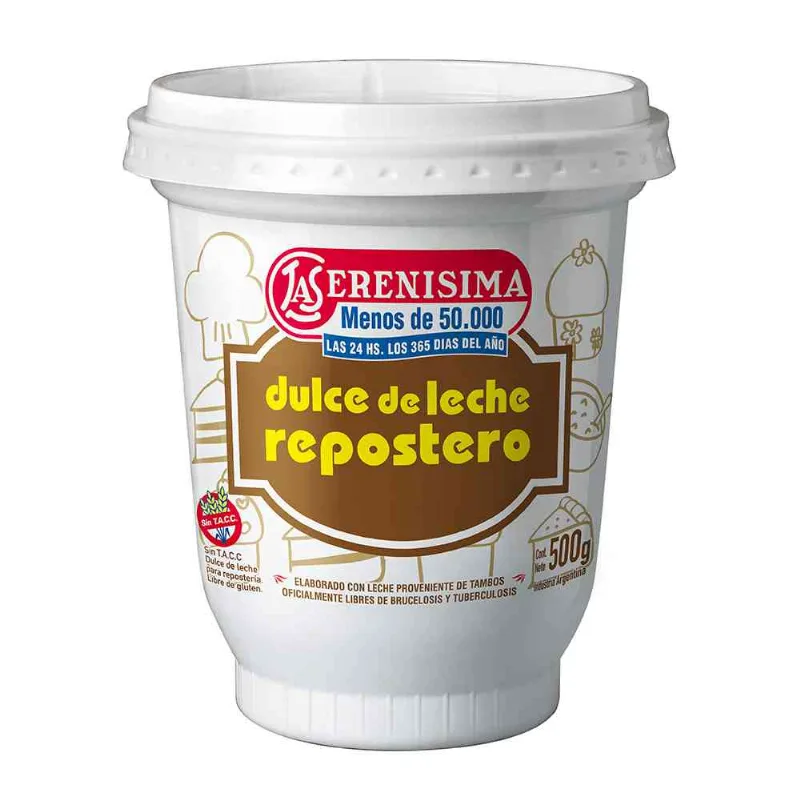 Dulce De Leche La Serenísima Repostero 500 Gr