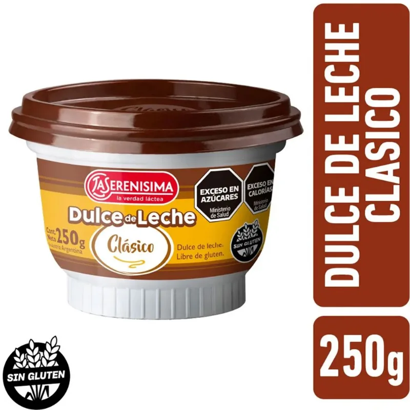 Dulce de leche La serenísima clásico 250 g.