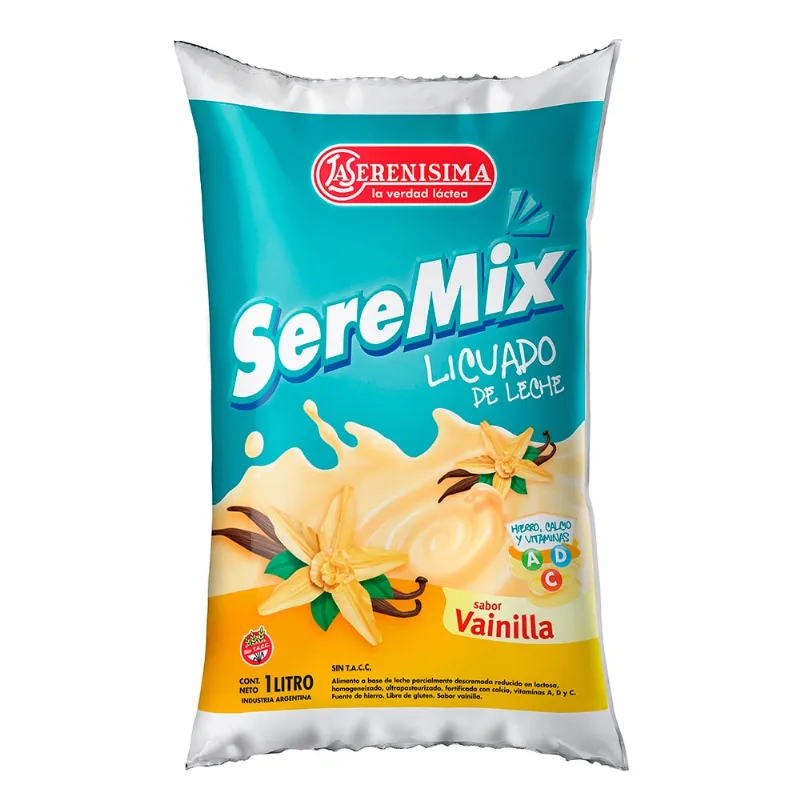 Seremix Licuado Con Leche - Vainilla X 1lt Seremix Licuado Vainilla 1 L