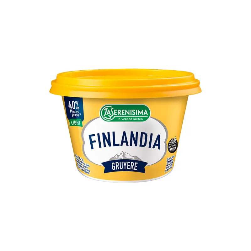 Queso Untable La Serenísima Finlandia Light Gruyere 200 Gr