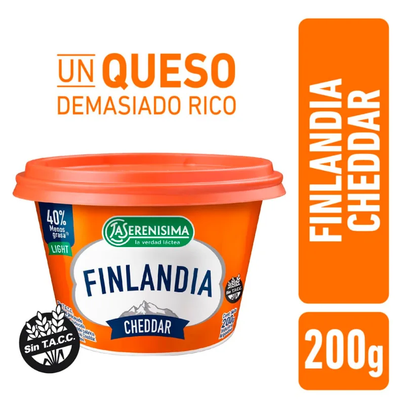 Finlandia Cheddar La Serenisima 200 Gr