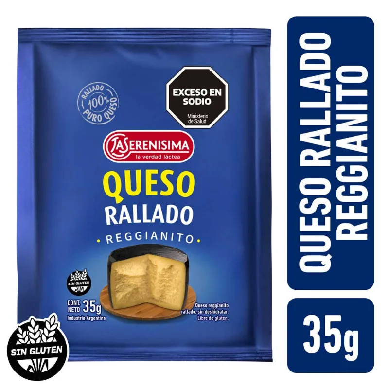 Queso Reggianito Rallado 35 Grs x 1 Un La Serenisima