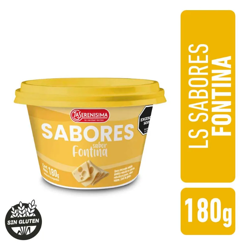 Queso Untable Sabor Fontina 180 Grs La Serenísima