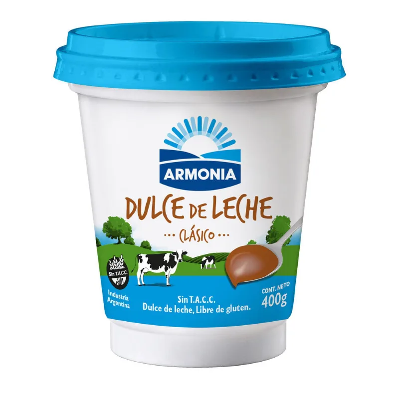 Dulce de leche clásico Armonía 400 g.