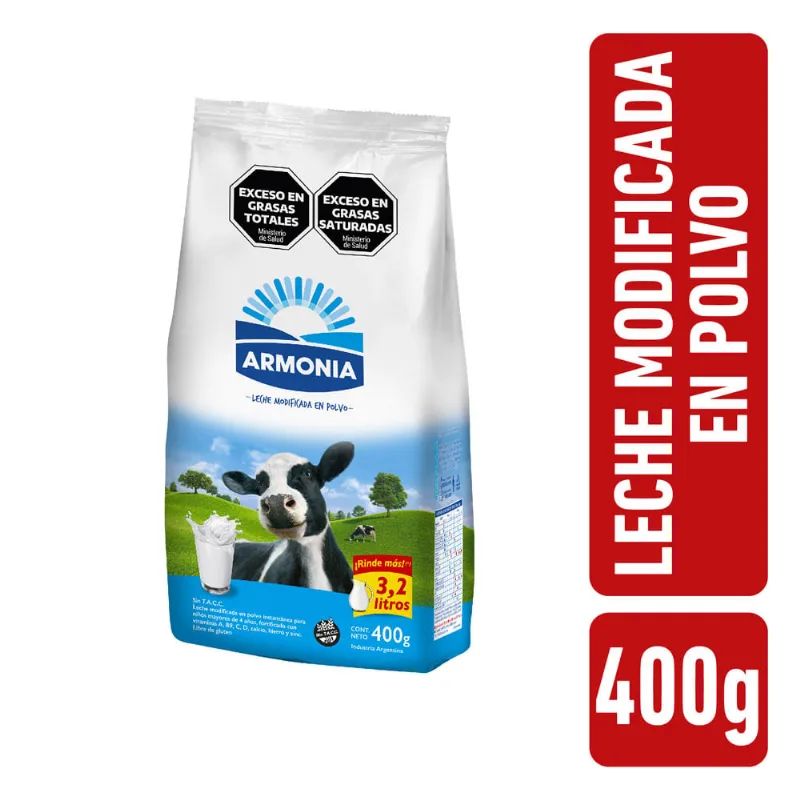 Leche Modificada en Polvo 400 Grs Armonia Leche En Polvo Modificada Armonia 400 Gr