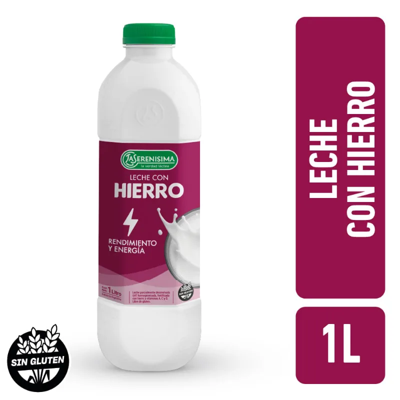 Leche UAT Con Hierro La Serenisima 1L