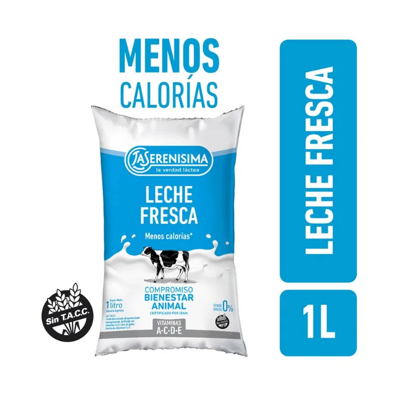 Leche multivitaminas 0% La Serenísima sachet 1 l.