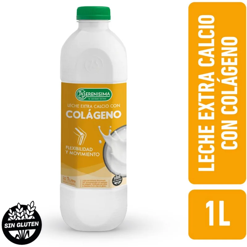 Leche UAT Extra calcio + colágeno La Serenísima 1 lt