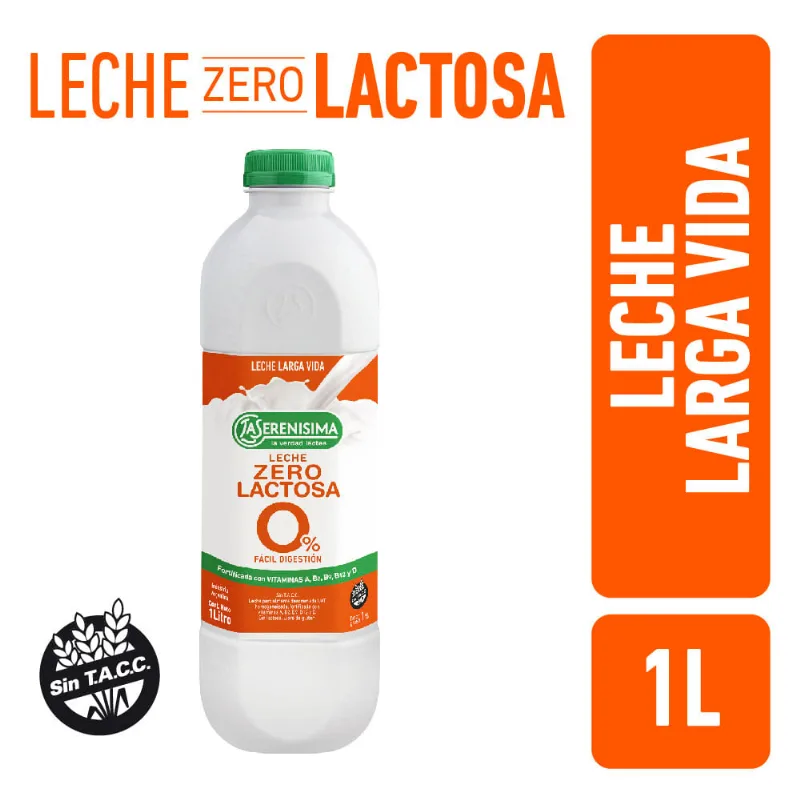 Leche Uat Descremada La Serenisima Zero Lactosa Botella 1l