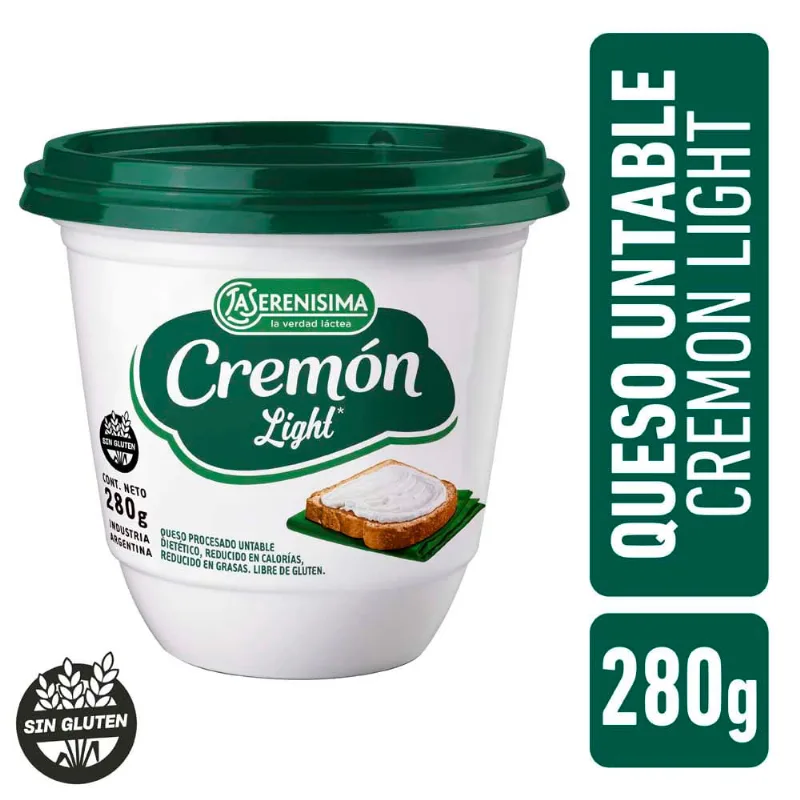 Queso Untable La Serenísima Cremón 280 Gr