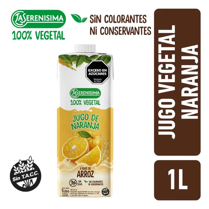 Jugo De Naranja La Serenísima 100vegetal 1lt La Serenisima 100% Con Jugo De Naranja 1 L