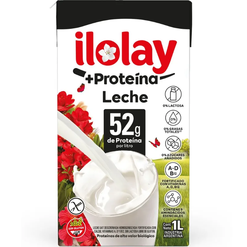Leche UAT + proteina Ilolay sin lactosa 1 lt