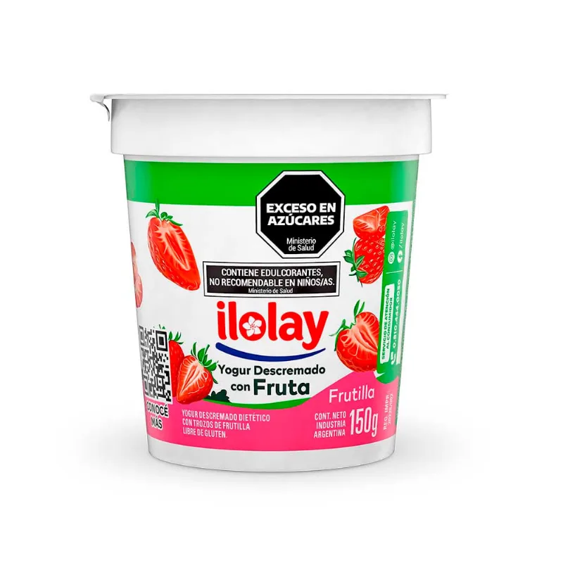 Yogurt Sabor Frutilla Descremado 150 Grs Ilolay Yogur Desc Con Fruta Frutilla X 150 Gr Ilolay