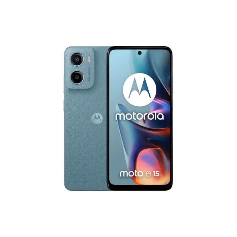 Celular Motorola Moto E15 2G 64GB 2GB RAM Misty Blue
