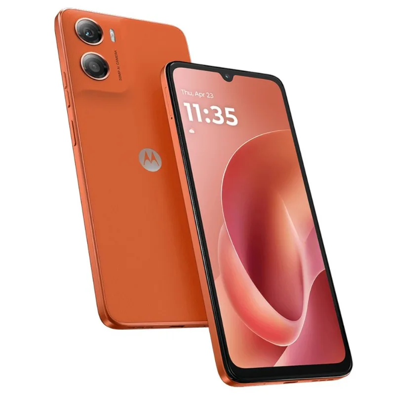 Celular libre Motorola G06 4GB 64GB NFC Naranja