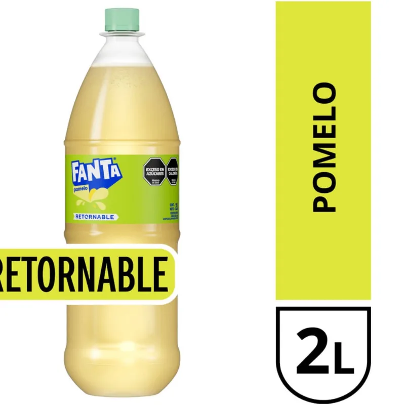 Gaseosa Fanta pomelo retornable 2 lts