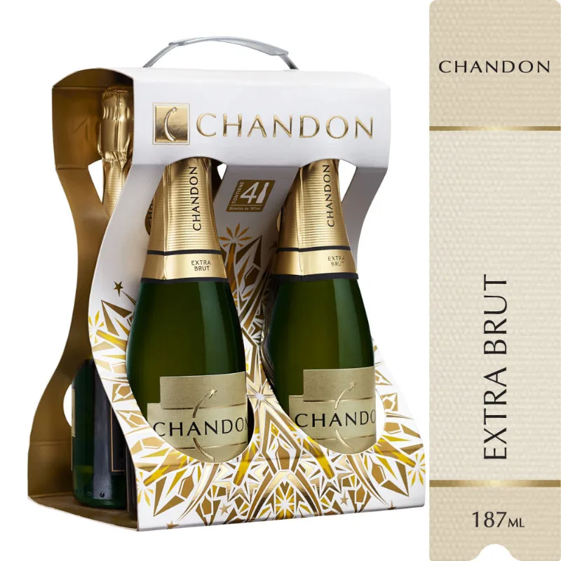 Espumante Chandon Extra Brut 187 Cc - 4 U