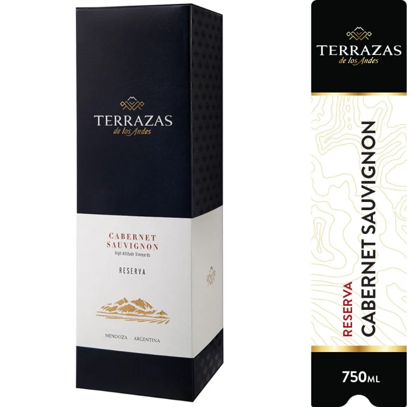 Vino Terrazas De Los Andes Reserva Cabernet Sauvignon Estuche 750ml