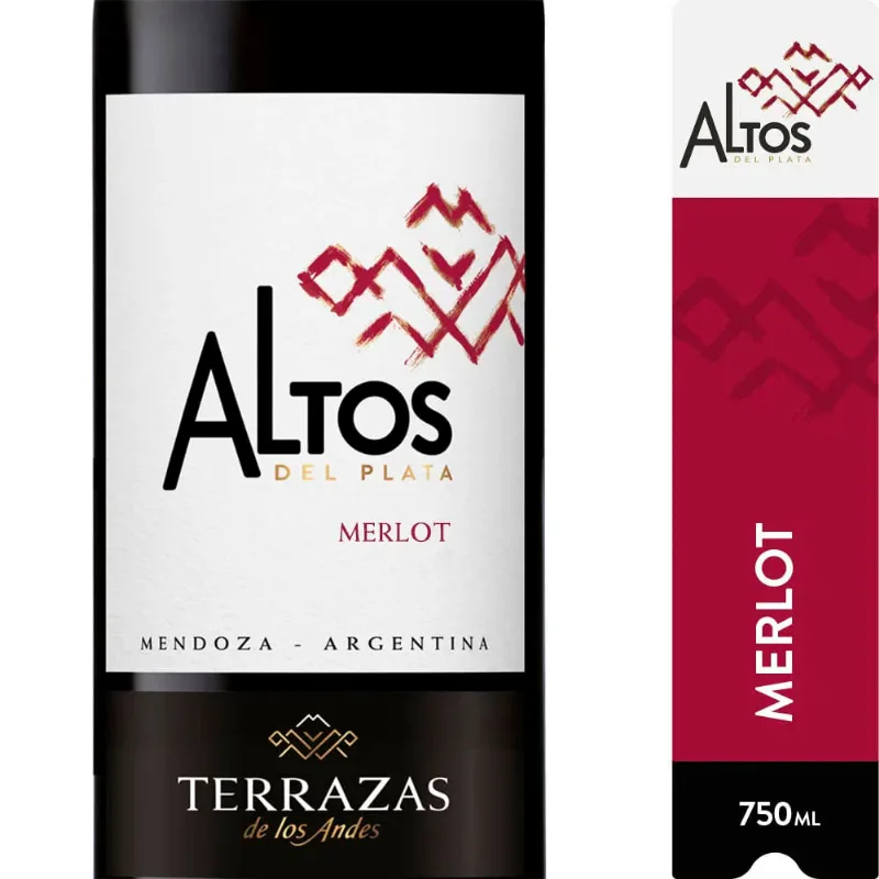 Vino Tinto Merlot 750 Ml Altos del Plata Vino Tinto Altos Del Plata Merlot 750 Ml