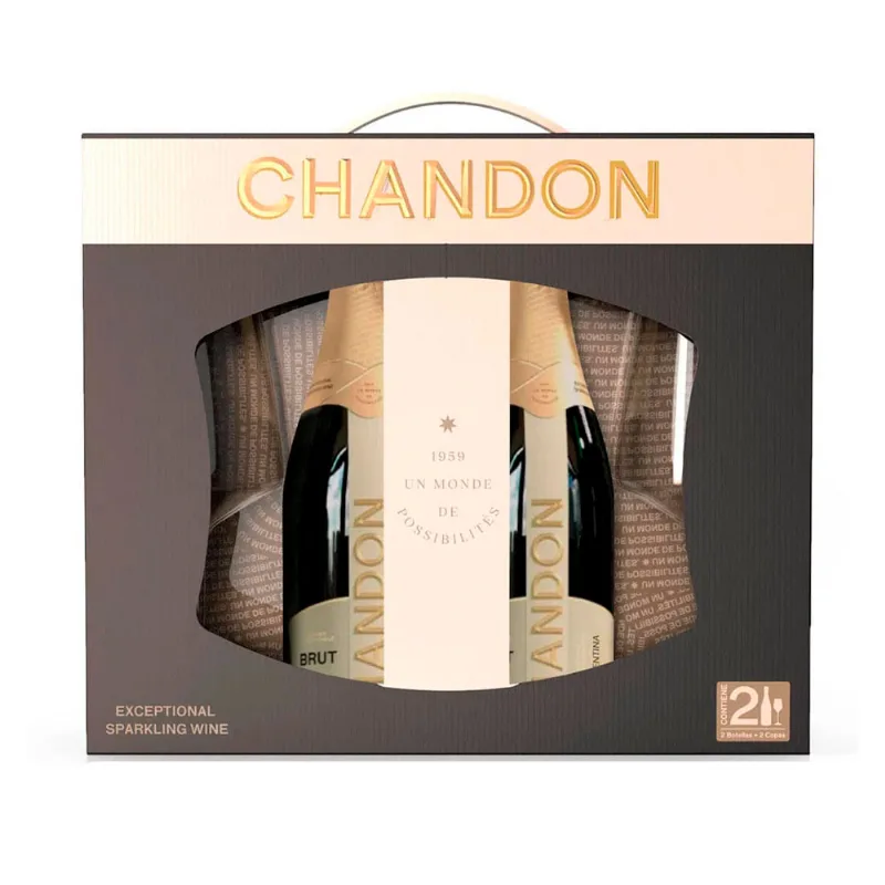 Champagne Chandon 2extra Brut"copas 750ml Estu