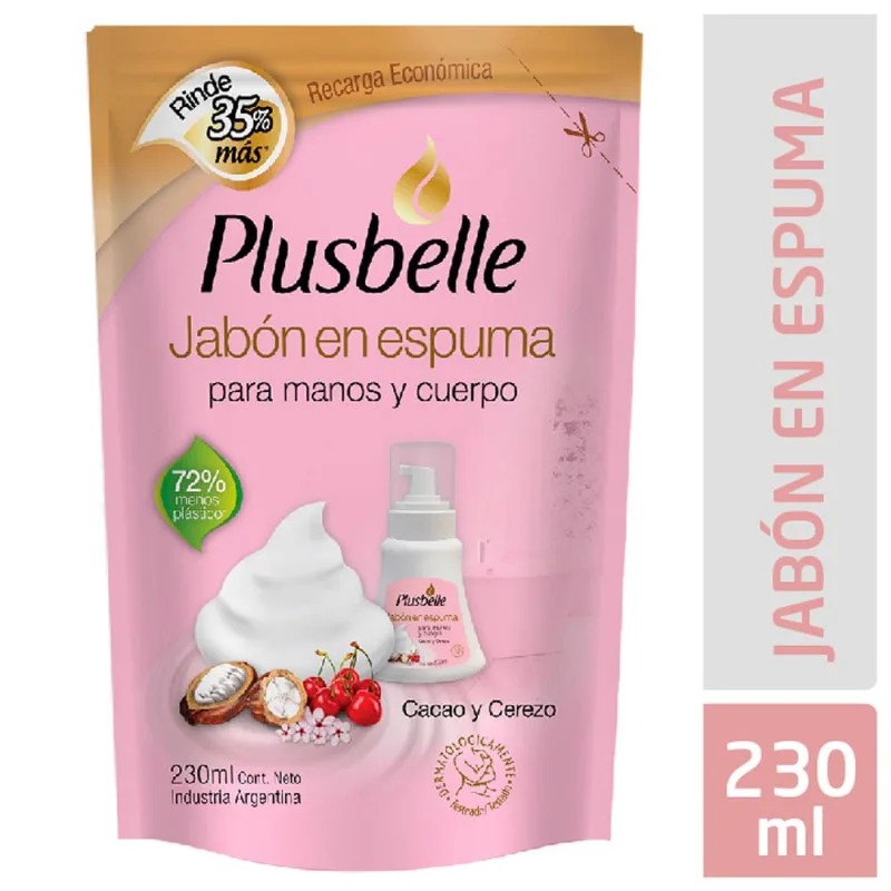 Jabon Liq Plusbelle Doypack Alm Y Tilo Jabón Plusbelle Almendras Y Tilo Repuesto 230 Ml