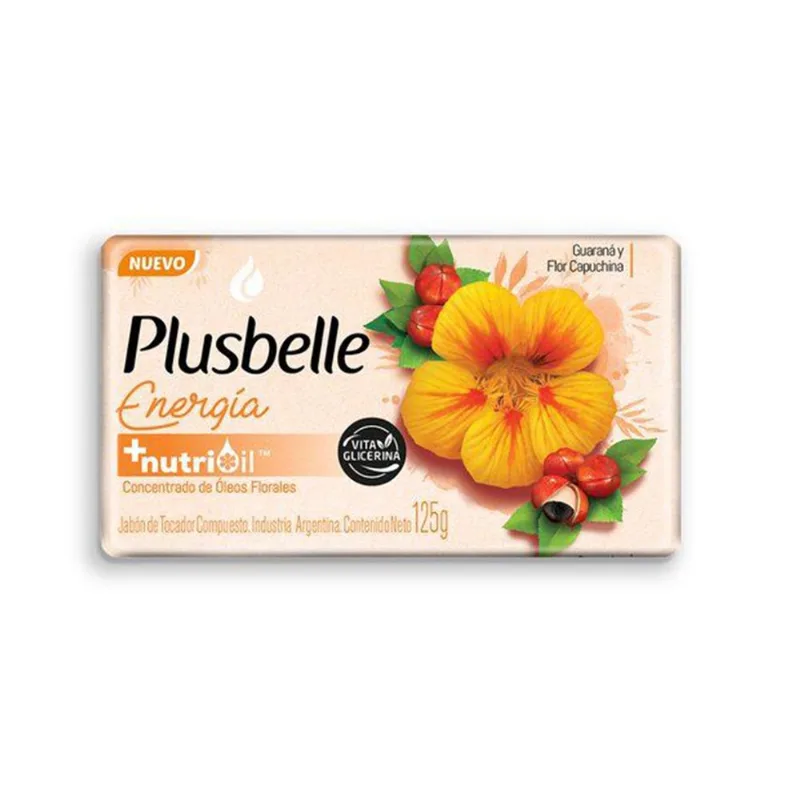 Jabon tocador energía Plusbelle 125 g.