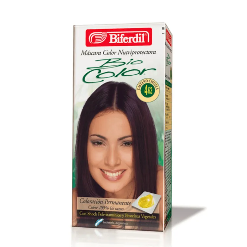 Kit Coloración Permanente en Máscara Biocolor 4.62 Castaño Ciruela