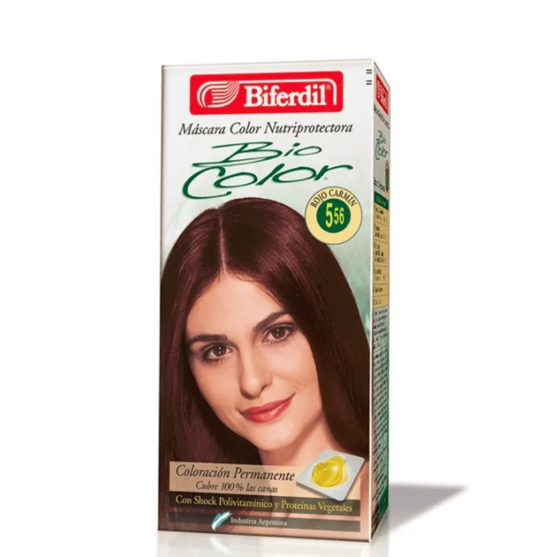 Kit Coloración Permanente en Máscara Biocolor 5.56 Rojo Carmín