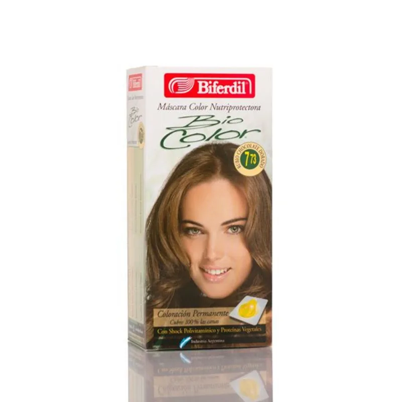 Kit Coloración Permanente en Máscara Biocolor 7.73 Rubio Chocolate Dorado