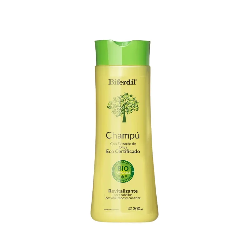 Shampoo Revitalizante Biferdil Extracto de Oliva x 300 ml