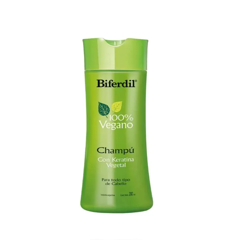 Shampoo Vegano con Keratina Vegetal 200 Ml