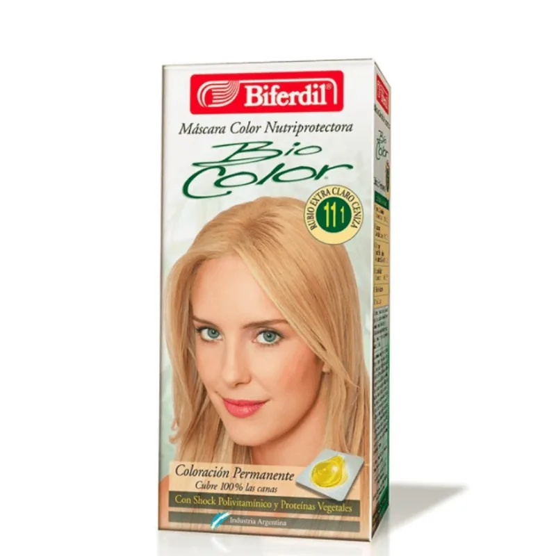 Kit Coloración Permanente en Máscara Biocolor 11.1 Rubio Extra Claro Ceniza