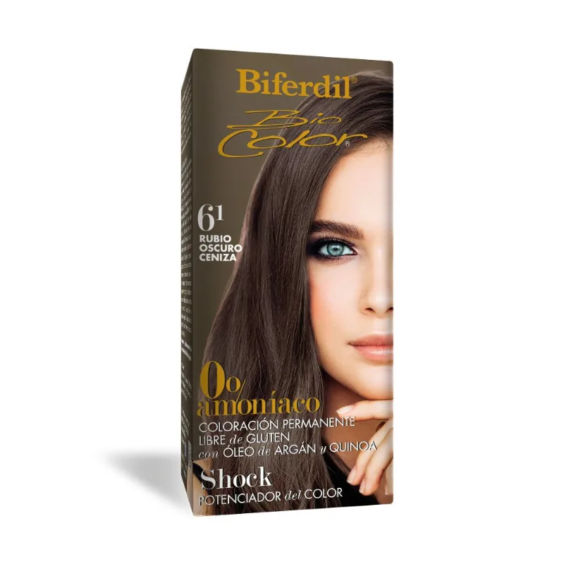 Coloración Permanente Biocolor 0% Amoníaco 6.1 Rubio Oscuro Ceniza