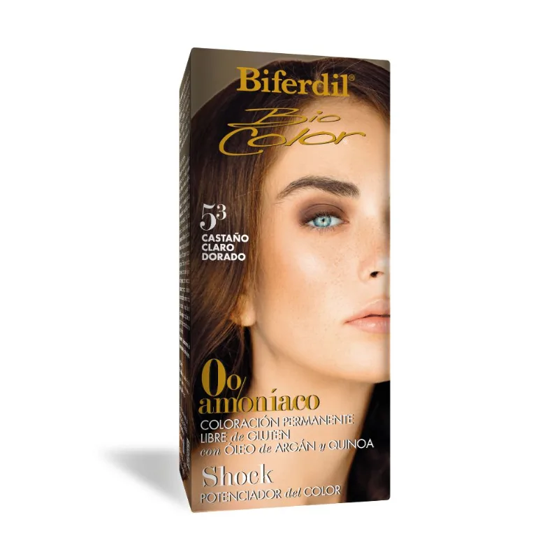 Coloración Permanente Biocolor 0% Amoníaco 5.3 Castaño Claro Dorado