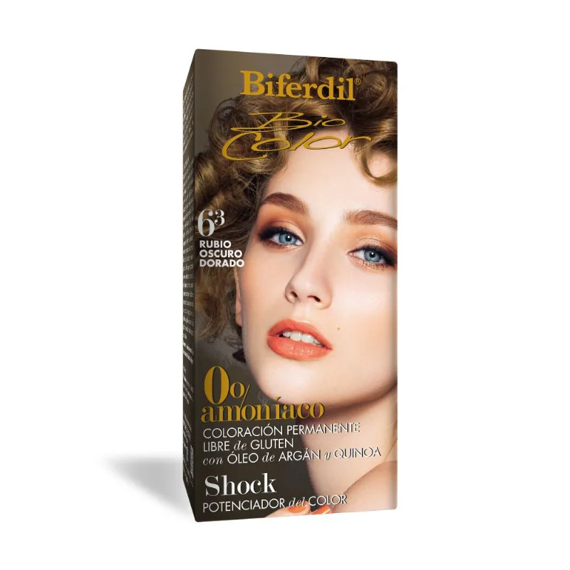Coloración Permanente Biocolor 0% Amoníaco 6.3 Rubio Oscuro Dorado