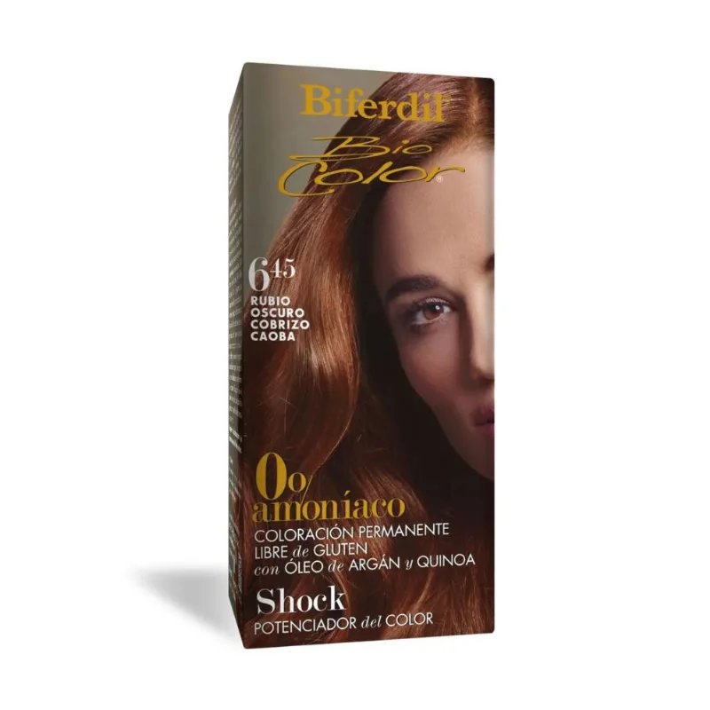 Coloración Permanente Biocolor 0% Amoníaco 6.45 Rubio Oscuro Cobrizo Caoba