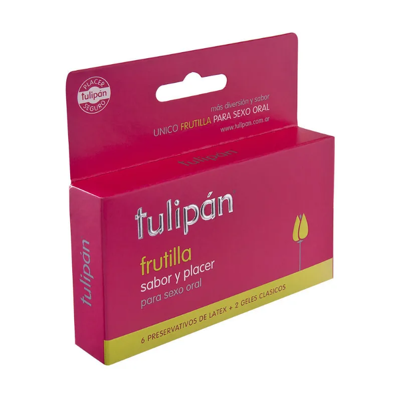 Preservativos Tulipán sabor frutilla 6 u.