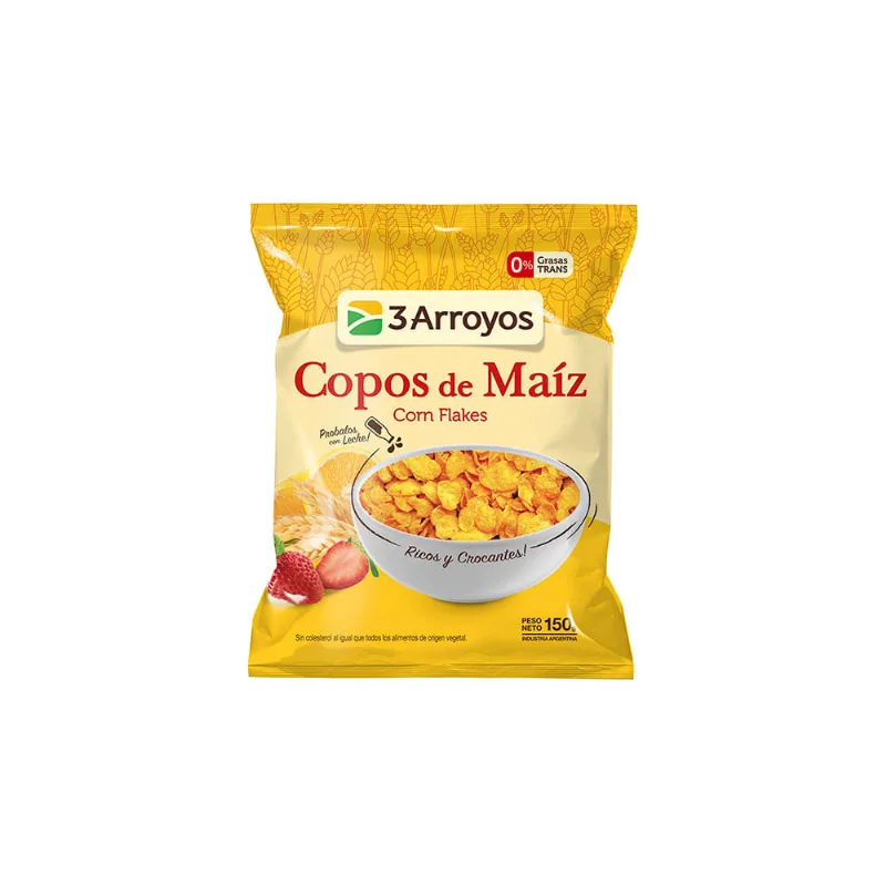 Copos De Maíz 3 Arroyos 150 Gr