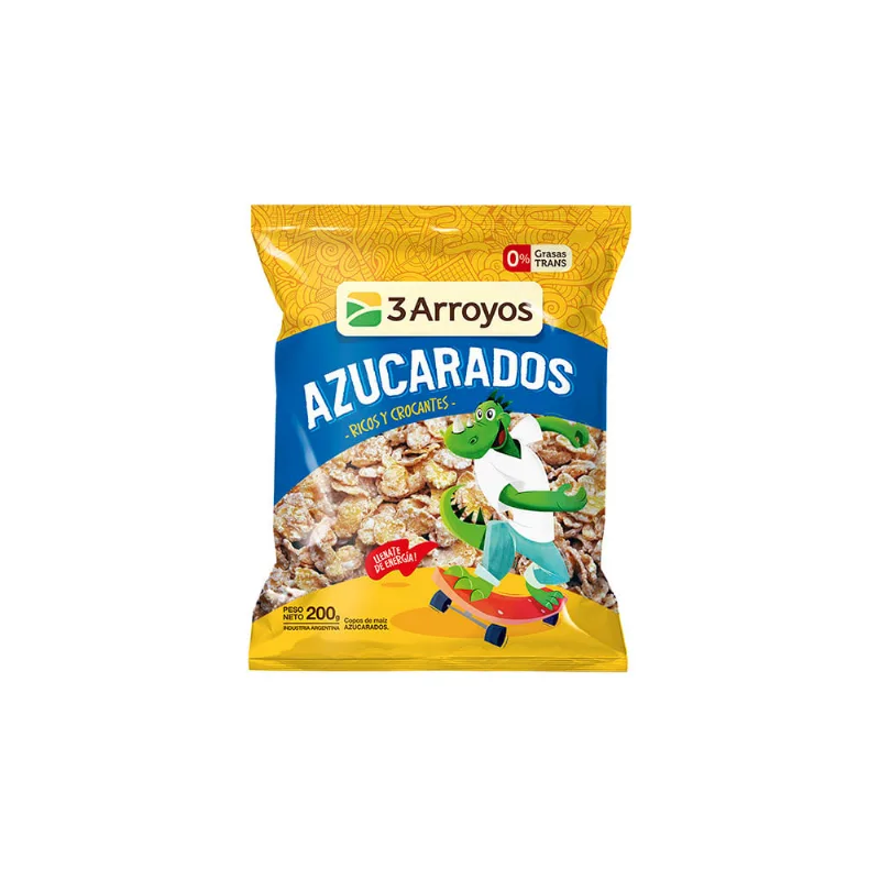 Copos De Maíz 3 Arroyos Azúcarados 200 Gr