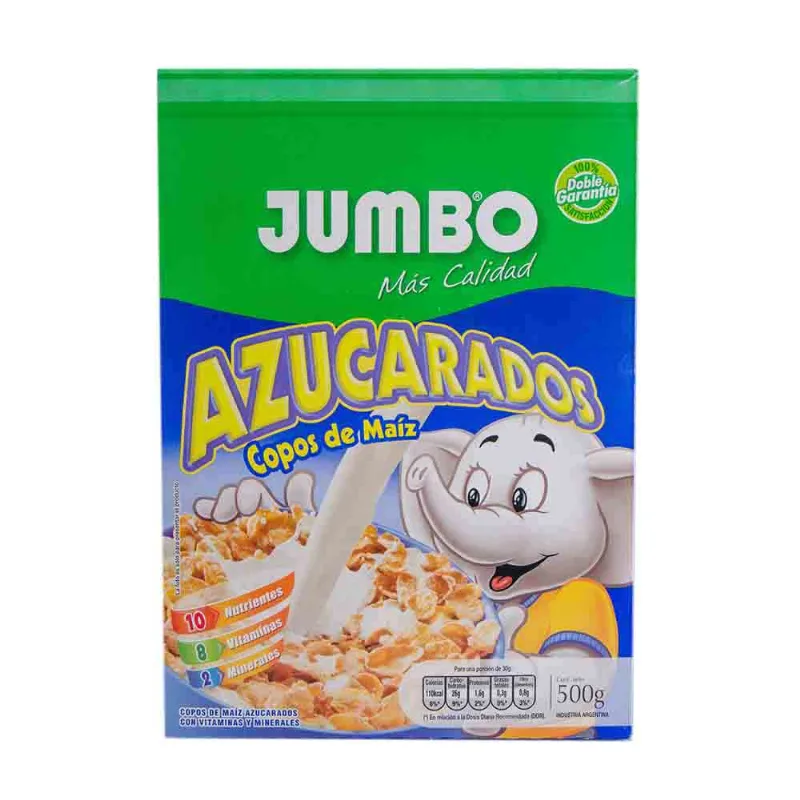Copos De Maiz Jumbox 500 Gr Copos De Maíz Jumbo Azúcarados 500 Gr