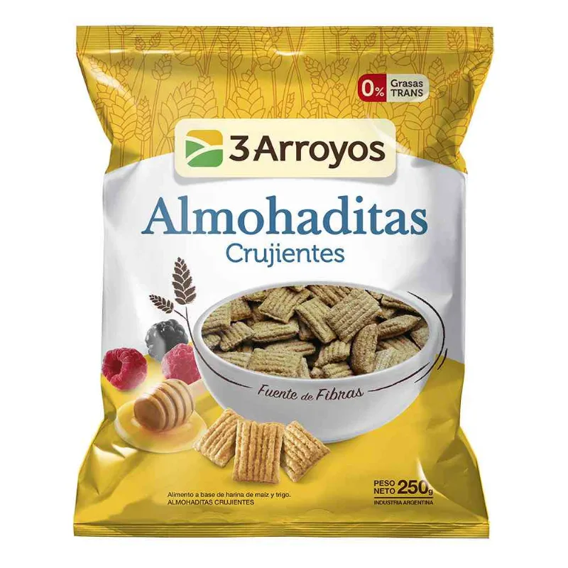 Almohaditas 3 Arroyos Crujientes 250 Gr