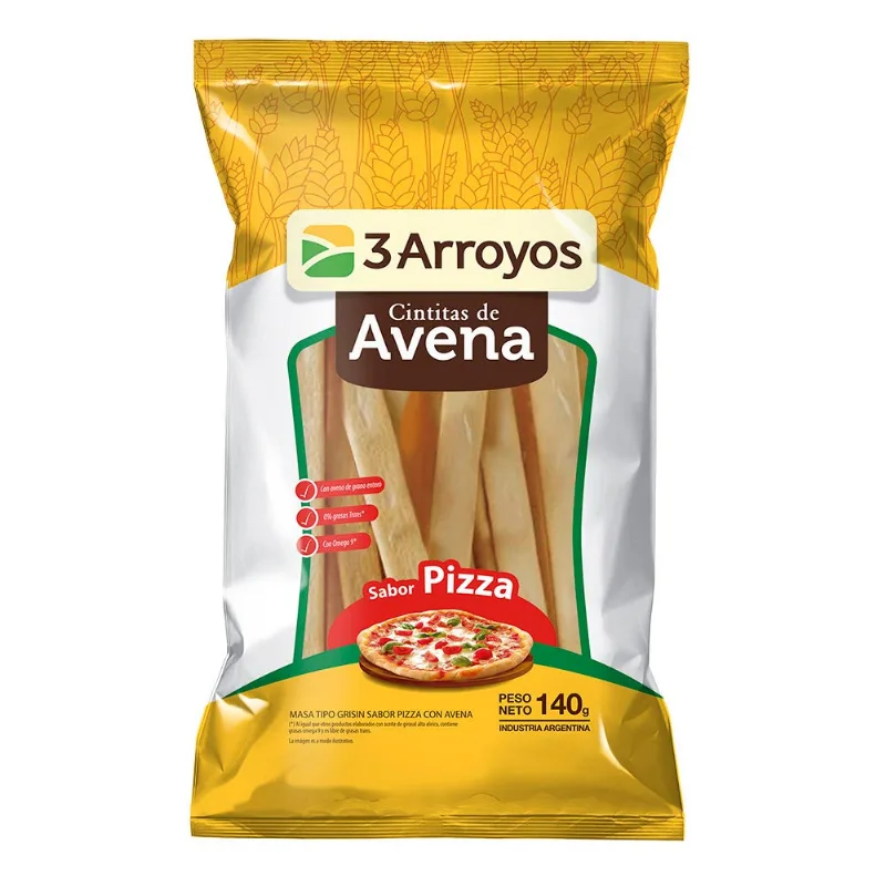 Cintitas De Avena 3 Arroyos Pizza X140gr