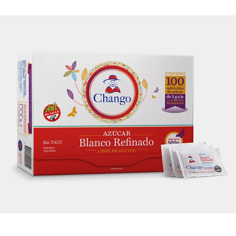Azúcar Chango En Sobrecitos 500 Gr